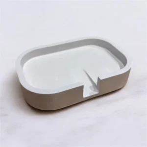 Porte-savon rectangle avec évacuation d'eau